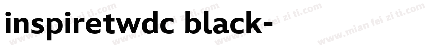 inspiretwdc black字体转换